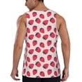 thumbnail image 3 of Fotbe Strawberry Pattern Men's Quick Dry Workout Tank Top Gym Muscle Tee Fitness Bodybuilding Sleeveless T Shirt Breathable Workout Shirt-, 3 of 9