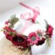 thumbnail image 2 of Corona Floral, diadema de flores bohemias, corona para el pelo, tocado Floral, Halo con cinta, fiesta de boda, Festival (1 unidad), 2 of 4