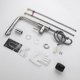 thumbnail image 5 of Kitchen mixer with extractable spray 360 rotating kitchen faucet with 2 jets to choose from High quality brushed steel taps, 5 of 5