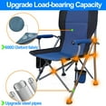thumbnail image 2 of Camping Chairs Clearance for Adults, Portable Folding Lawn Chairs for Outdoor, Dark Blue, 2 of 7