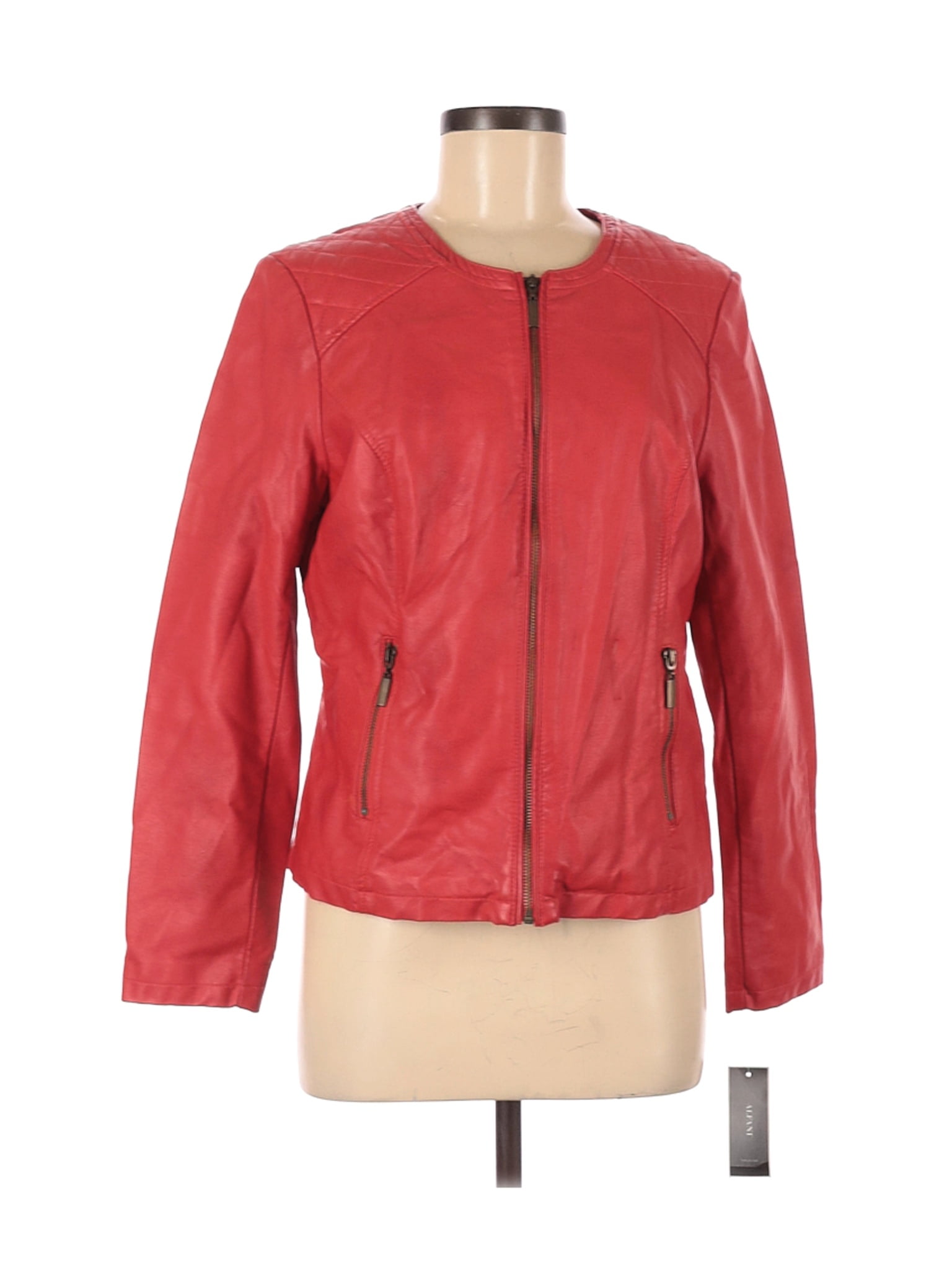 alfani women's leather jacket