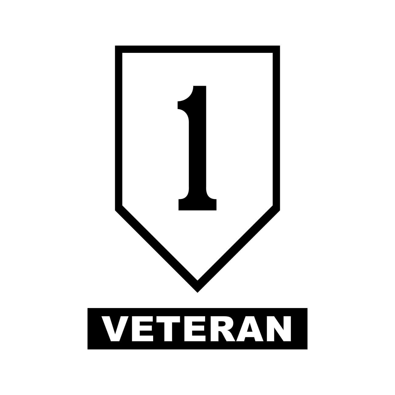 1st Infantry Division Veteran Sticker Decal Die Cut - Self Adhesive