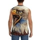 thumbnail image 4 of Fotbe Eagle With USA Flags Men's Camiseta sin Mangas Estampada para Hombres, Playera Casual para Gimnasio, Entrenamiento, Playa-X-Large, 4 of 7