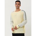 thumbnail image 3 of Suéter Unique Bargains de punto informal para hombre Beige L, 3 of 6