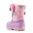thumbnail image 6 of Kushyshoo Girls Snow Boots with Faux Fur Lining Pink Unicorn Warm Winter Shoes for Kids Size 1, 6 of 8