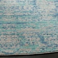thumbnail image 4 of SAFAVIEH Mystique Gabriel Overdyed Polyester Runner Rug, Light Blue/Multi, 2'3" x 12', 4 of 6