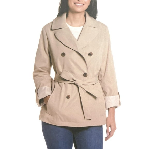Weatherproof Double Breasted Trench Pockets Jacket Women's