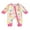 Colorful, variant on Elippeo Baby Girls Jumpsuit, Long Sleeve Crew Neck Flower/Pumpkin/Bow Print Zipper Closure Casual Romper Clothes 3 6 12 Months