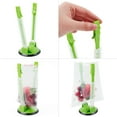 thumbnail image 4 of Lot de 2 Supports Universels en Plastique pour Stockage Alimentaire Support de Sac de Préparation Réglable Antidérapant Sacs à Sandwich Réutilisables Kit de Support Mains Libres Pince Rouge, 4 of 7