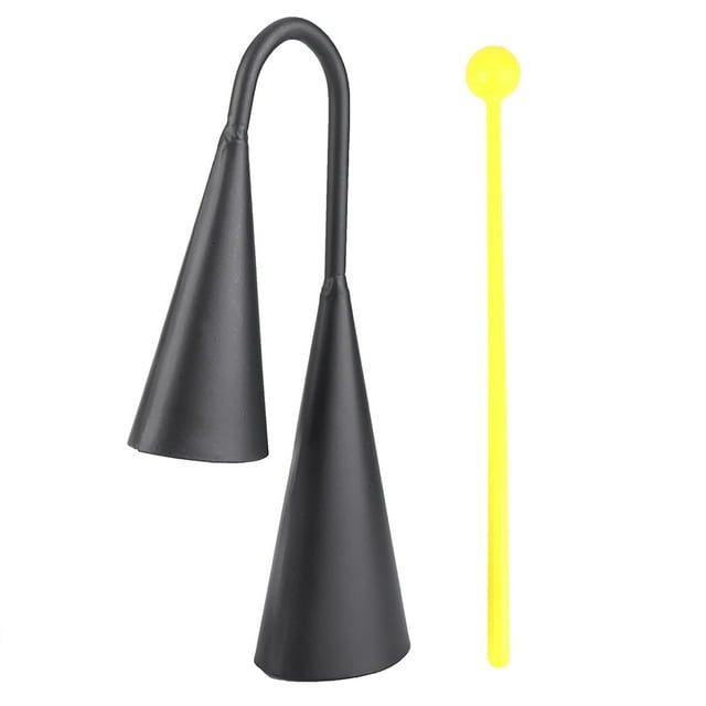 Instrumento Musical de Percusión Nikou Cencerro de Dos Tonos Metal Doble Campana