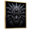 thumbnail image 2 of Designart "Tribal African Masks IV" African Tribes Floater Framed Canvas Print, 2 of 7
