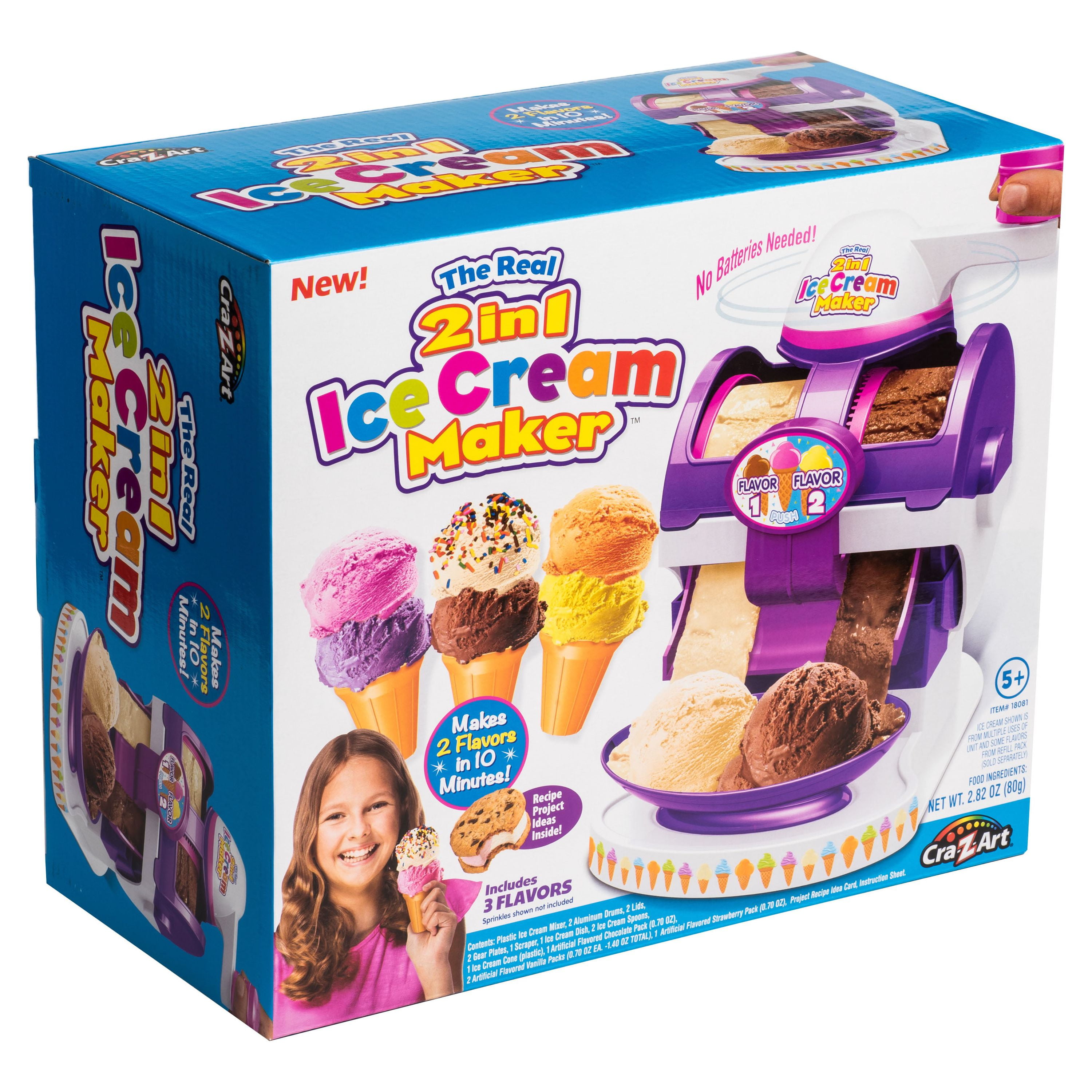 Cra-Z-Art the Real 2-in-1 Unisex Ice Cream Maker Play Cooking Set