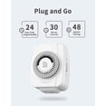 thumbnail image 2 of Indoor Mechanical Outlet Timer, 3 Prong Timers for Electrical Outlets, 24-Hour Programmable Plug in Light Timer (2 Pack), 2 of 4