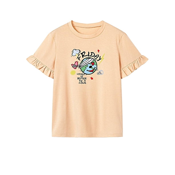 Camiseta para mujer, trajes suaves de verano, ropa de recuerdo elegante, camiseta básica para L