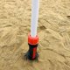 thumbnail image 5 of Soporte para sombrilla de playa, soporte para sombrilla de playa, estaca de suelo, soporte atornillable con asas, viento fuerte, 5 of 5