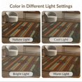 thumbnail image 7 of ODIKA 5'x7' Washable Area Rug Print Rustic Wood Grain With Woodland Forest Border Bear Paw Refined Structured for Dining Room, Under Table, Home Office, Non-Slip Chair-Friendly, 7 of 7
