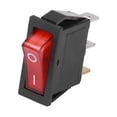 thumbnail image 4 of TICFOX 100 piezas interruptor basculante ABS 3 pines alternar encendido apagado 2 posiciones 125/250 V Set Kit para máquina(rojo), 4 of 8