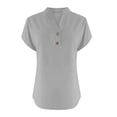 thumbnail image 4 of T-Shirts Femmes Lot Mode Décontractée Col en V Manches Courtes Haut T-Shirt - Hontri, 4 of 5