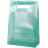 JAM Paper Frosted Lunch Bags, Green, 4 3/4 x 8 1/4 x 2 1/2, 100/Pack