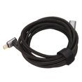 thumbnail image 3 of Cable USB C 3.1 Macho A Hurbra, Carga Rápida PD100W, Cable de Carga USB C de 10 Gbps 4K A 60 Hz, Diseño en Forma de L de 90 Grados, Trenzado de Nailon, Chapado en Oro, para vapor para vapor, 3 of 7