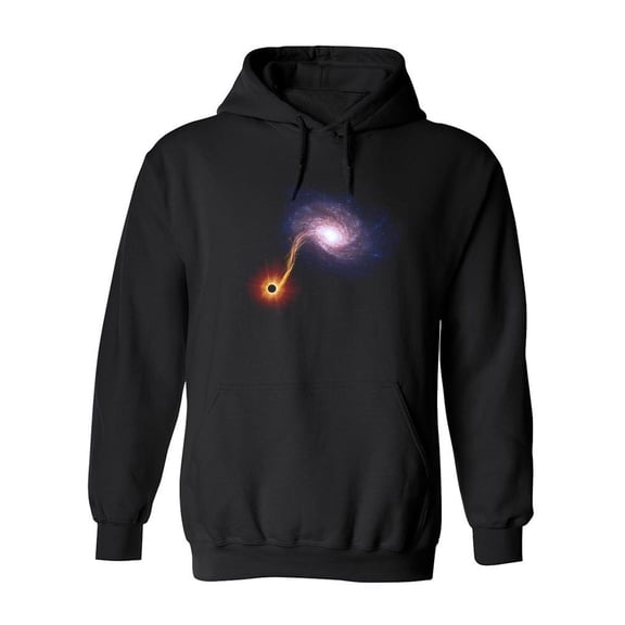Large Spiral Galaxy Hoodie Men -Image by Shutterstock, Male Medium