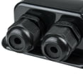 thumbnail image 5 of BUYISI Boat Cable Sealing Box Camper Caravans Entry Gland Motorhome Multipurpose Oval Plastic Black Solar Panel Double, 5 of 5