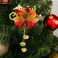 thumbnail image 4 of CuiLiyq Merry Christmas Bell Pendant, Red Plastic Bell String Pendant, for Christmas Tree Hanging Crafts Home Decoration Holiday Party Supplies, 4 of 6