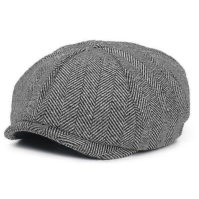 "Men's Plus Size Peaked Blindfold Flat Beret"