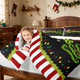 thumbnail image 5 of Manfei Merry Christmas King Bedding 7 Pieces Holiday King Bed in a Bag, Blue White, Xmas Reversible, 5 of 6