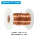 thumbnail image 2 of Alambre de Cobre Suave Uxcell, Diámetro de 17 Gauge/1.1mm, Carrete de 10m/32.8ft de Alambre de Cobre Puro, 2 of 7