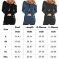 thumbnail image 2 of SWQZVT Women Sexy Cold Shoulder Tops Long Sleeve Twist Knot Top Casual Spring Tunic Blouse Comfy Black Tops, 2 of 3