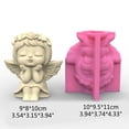 thumbnail image 2 of Flower Pot Silicone Mold Planter Concrete Mold Gilr Concrete Cement Mold for Pen Holder,Home Decorations, 2 of 8