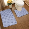 thumbnail image 2 of Xecao Porcelain Chinaware 2-Piece Vintage Seamless Anti-Skid Mat Set, featuring a stylish pattern for a safe and elegant toilet rug experience, 2 of 6
