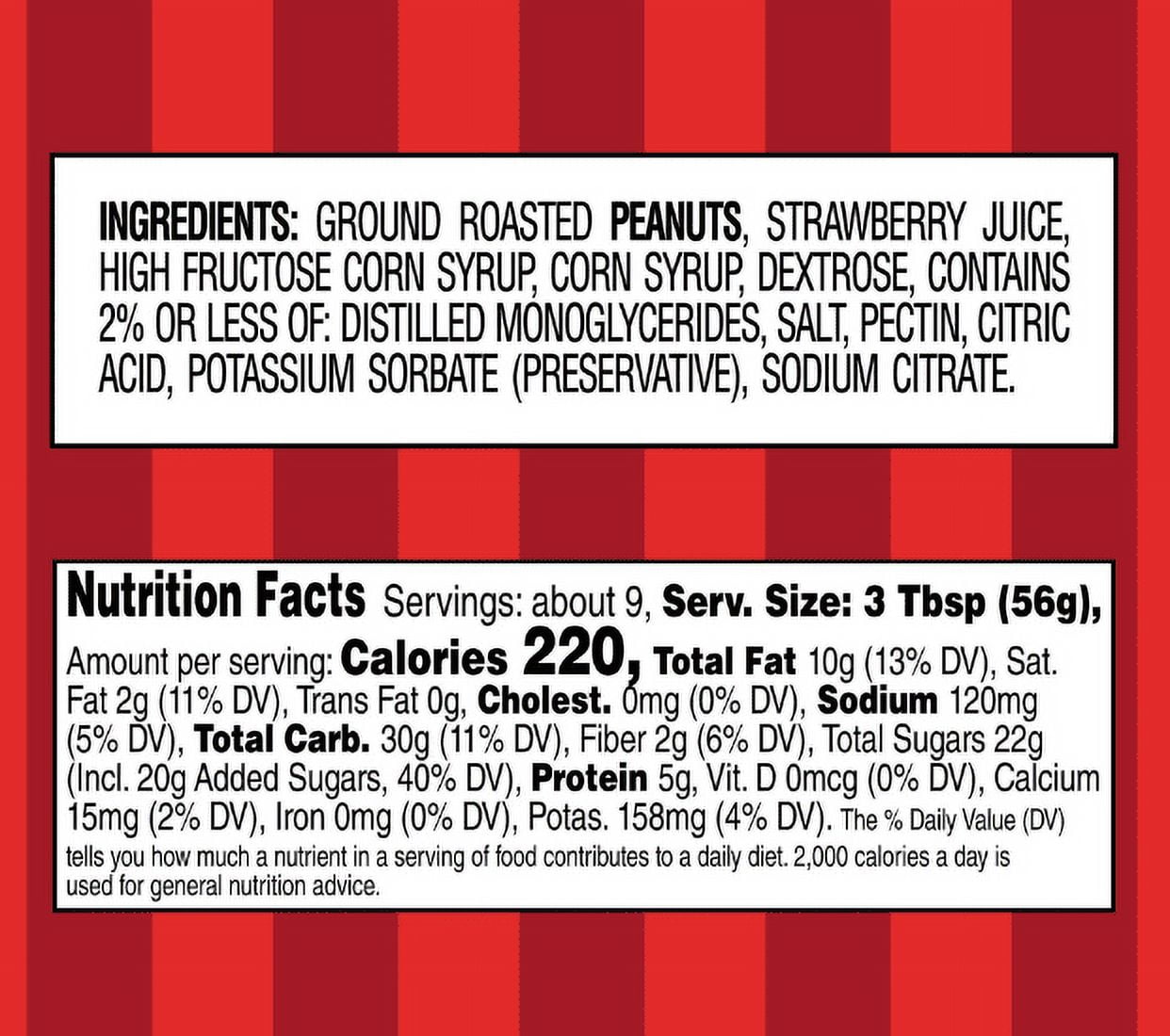 Smucker's Goober Peanut Butter and Strawberry Jelly Stripes, 18 Ounces (Pack of 4)