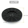 thumbnail image 3 of Empava 1 Piece Range Hood Replacement Non-Ducted Charcoal Carbon Filters for Empava Model# 30RH15F, 30RH16F, 3 of 5