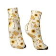 thumbnail image 4 of Bingfone Shiba Inu Dog And Sunflower Design Patterned Men'S Women'S Casual Cotton Socks, 4 of 9