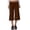 Coffee-620427BB, variant on Women's Fold Over Waist Wide Leg Womens Cropped Pants Soft Stretchy Flare Capris Pants for Women High Waisted Culottes White XL