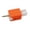 Orange, variant on User Friendly CW Key for Walkie Talkies K5/K6 Features Dual Paddle Design