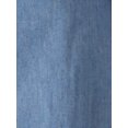 thumbnail image 5 of DARING DIVA Denim Shirt Dress Long Sleeve Belted Dress S Light Blue, 5 of 6
