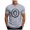 Grey, variant on T-Shirt for Men, Short Sleeve Round-Neck Polyester Casual Sports Top with Solid Pattern, Fits True to Size, Hand Wash Cold, Hang Dry