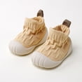 thumbnail image 2 of Ferjadq Baby Sock Shoes Soft Rubber Sole Non Slip Knit Upper Indoor Outdoor Learning Walk Socks for Infant Yellow,6-9 Months, 2 of 7