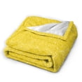 thumbnail image 2 of KLL Fleece Blanket Plush Throw Blanket Yellow Glitter ,Soft Fuzzy Cozy Flannel Blanket for Couch Sofa Bed.(50"x40" ), 2 of 7
