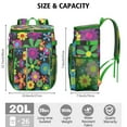 thumbnail image 2 of Bright Colorful Sunflower and Daisy Pattern Cooler Bag - 20L Soft Cooler with Multiple Pockets, 2 of 6