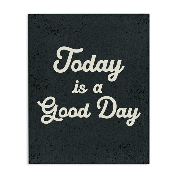 Stupell Industries Today Is Good Day Vintage Text & Numbers Painting Wrapped Canvas Art Print Wall Art, 30 x 40
