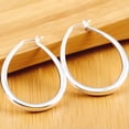 thumbnail image 4 of New Fashion Smooth U Shape Hoop Earrings Clip Charm Jewelry Women Sale, 4 of 6