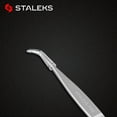 thumbnail image 3 of New STALEKS High-precision Stainless Steel TE Seriers Curved Straight Tweezers Grafting Eyelashes Extension Beauty Tool (New TE-41-8), 3 of 7