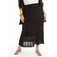 thumbnail image 4 of June & Vie Women's Plus Size Pleated Midi Skirt, 4 of 5