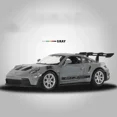 thumbnail image 1 of 1:36 Porsche 911 GT3 RS Alloy Mini Car Model Racing Diecasts Metal Toy Sports Simulation Collection Pull Back Childrens Gifts Grey No Box, 1 of 4