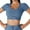 Sky Blue, variant on Women's Sense Fitness Short Sleeve Yoga top for Running and Core Workouts M Dark Blue