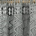 thumbnail image 4 of Lush Decor Boho Macrame Leaf Cotton Window Curtain/ Room Divider/Wedding Backdrop/Wall Decor Gray Single 40X84, 4 of 11